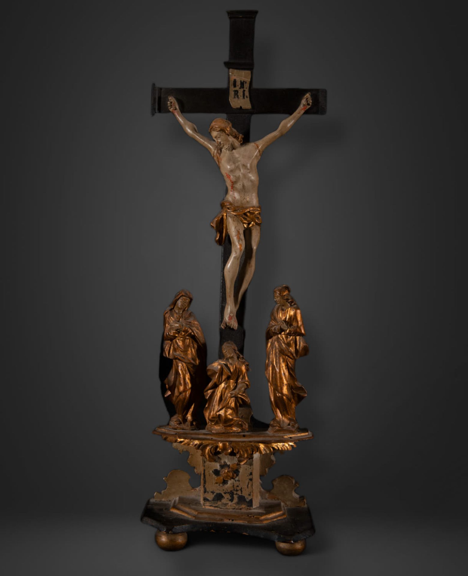 Important German Renaissance Calvary, work from South Germany, Cologne, 16th century