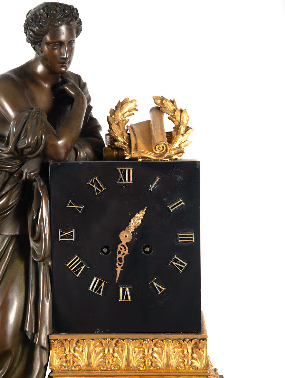 Large mantle clock representing the Goddess Venus, 19th century - Image 4 of 8