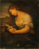 Penitent Magdalen, according to models by Mateo Cerezo, Spanish school of the 18th century