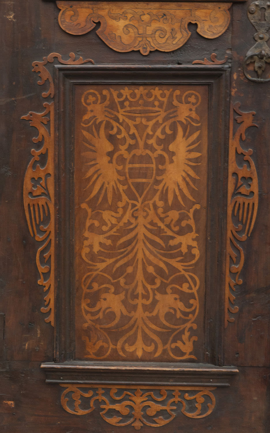 Pair of two cupboard leaves, Germany, 17th century - Image 4 of 5