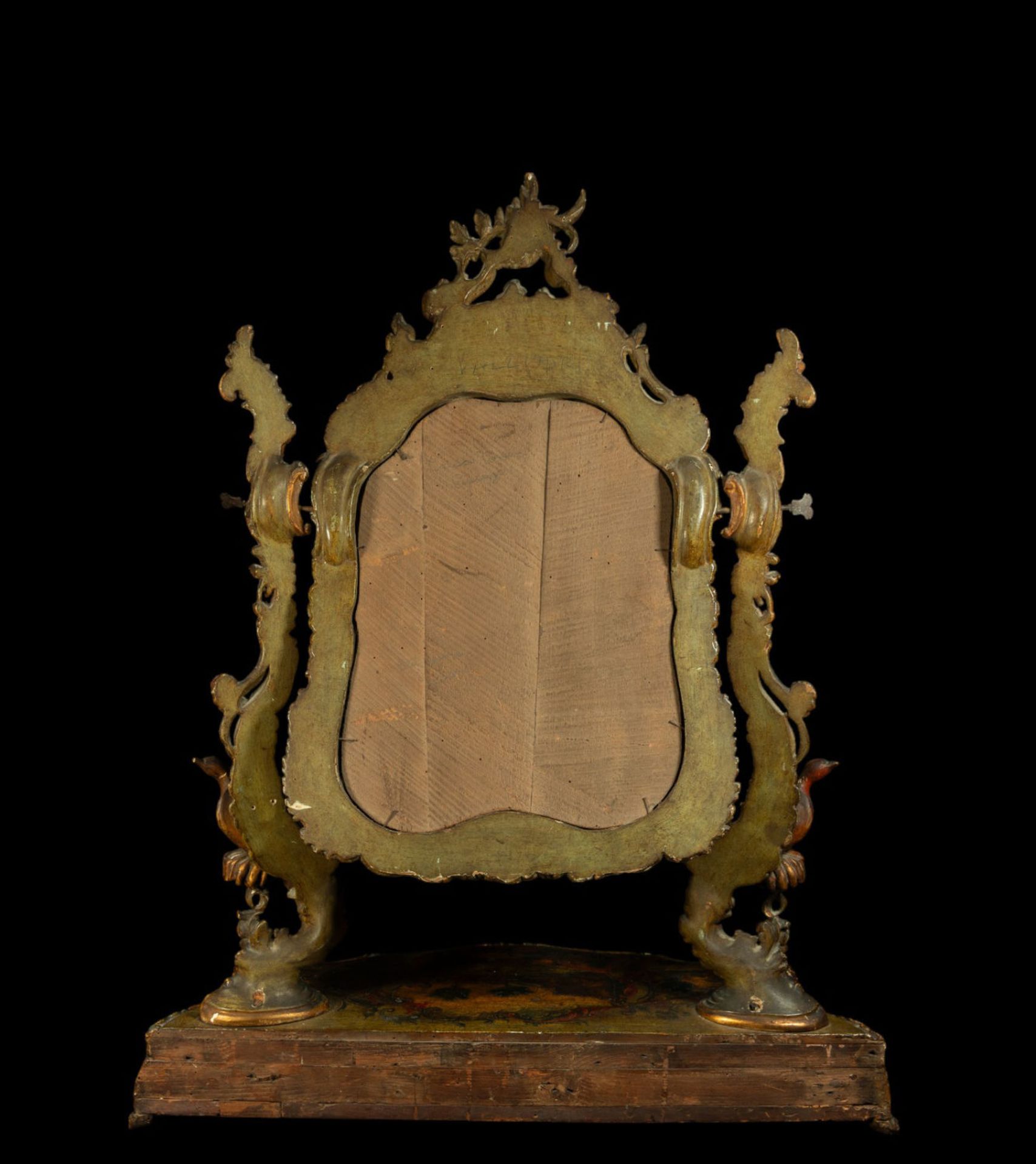 Rare and Exquisite Mexican Colonial Dressing Table Mirror Furniture for Noble Lady, New Spain of the - Bild 9 aus 18