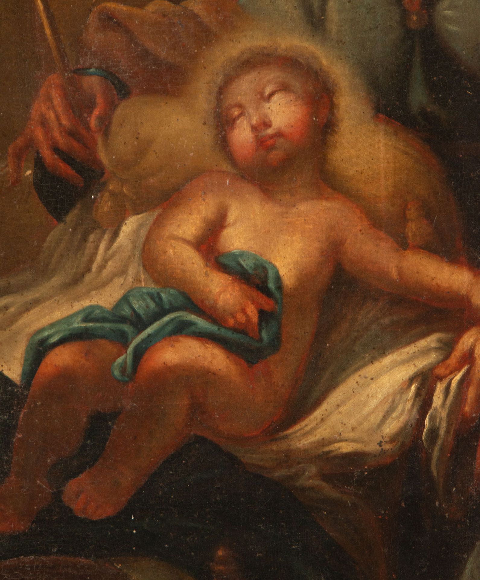 Saint Joseph with the Child in Arms, possibly Italian school of the 18th century - Image 4 of 5