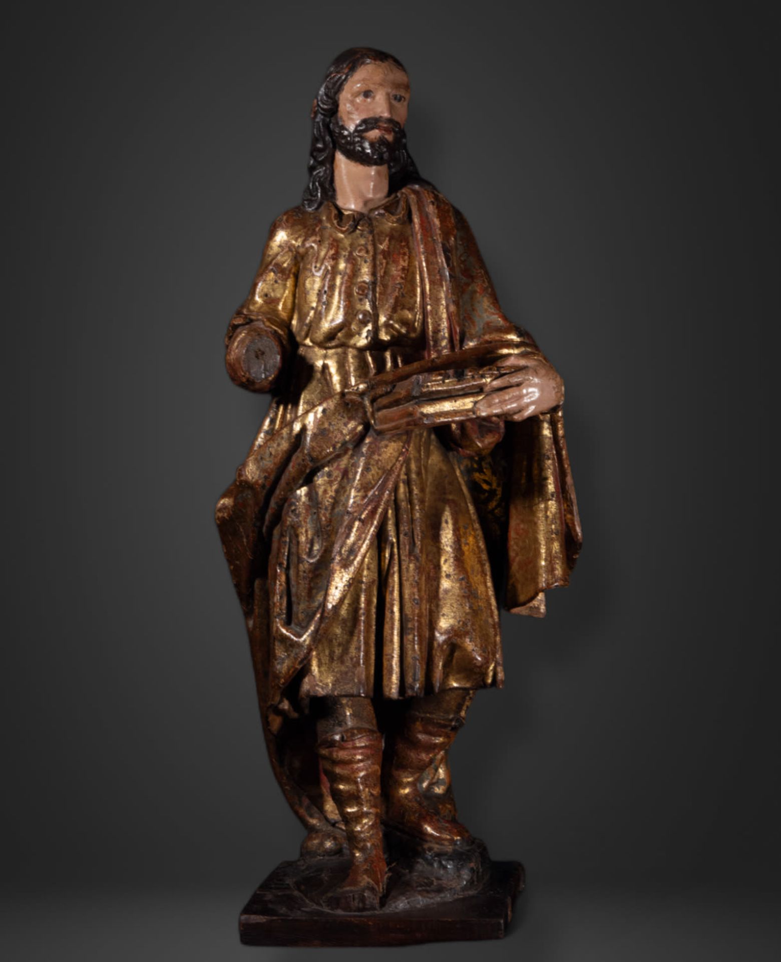 Large Romanist Sculpture of Saint John the Evangelist, Cologne, Southern Germany, 16th century