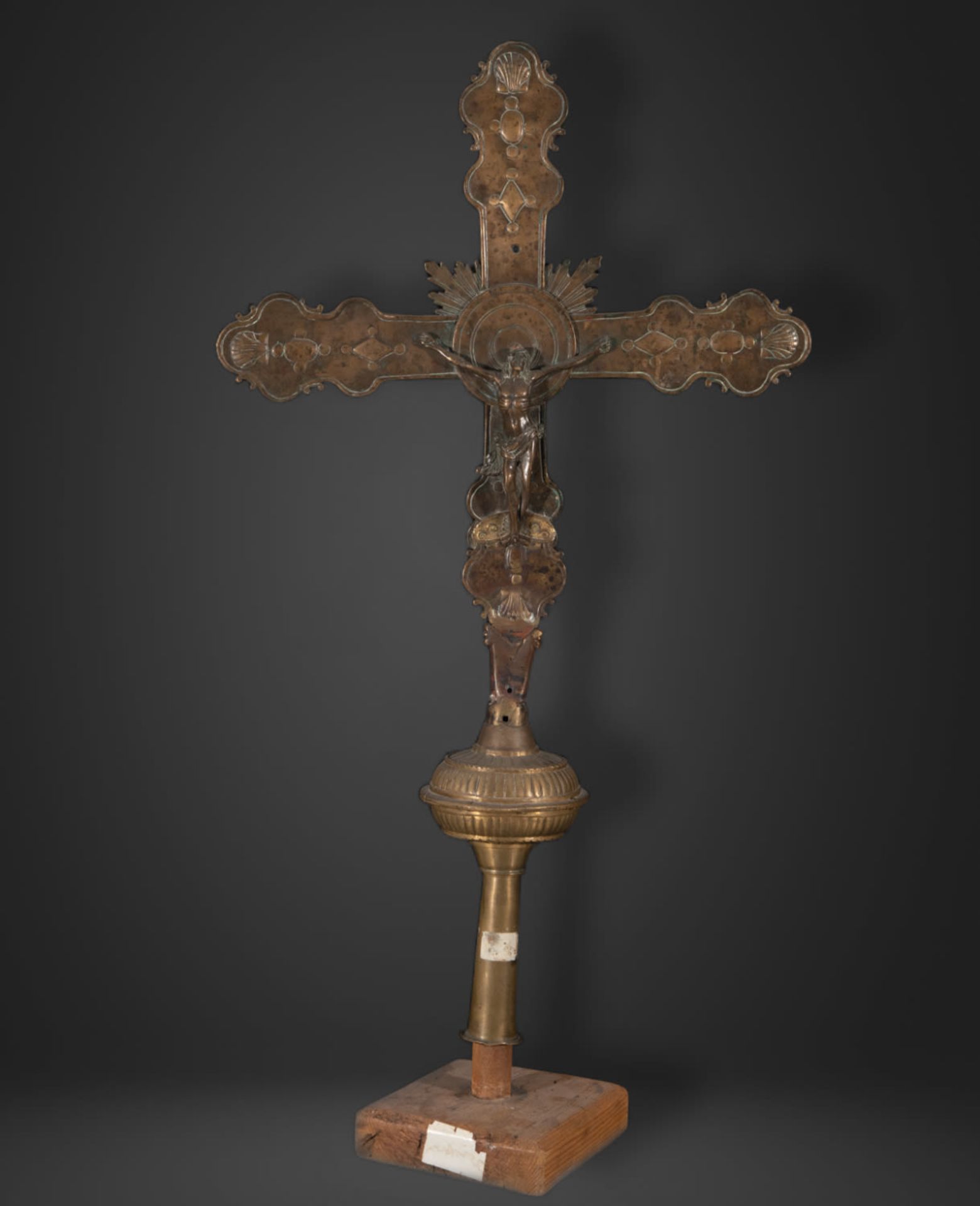 Large Tuscan Gothic Processional Cross of the 15th century - Image 2 of 6