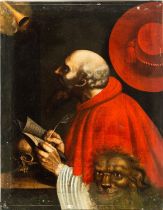 Saint Jerome listening to the Trumpet of the Last Judgment, 18th century Italian school