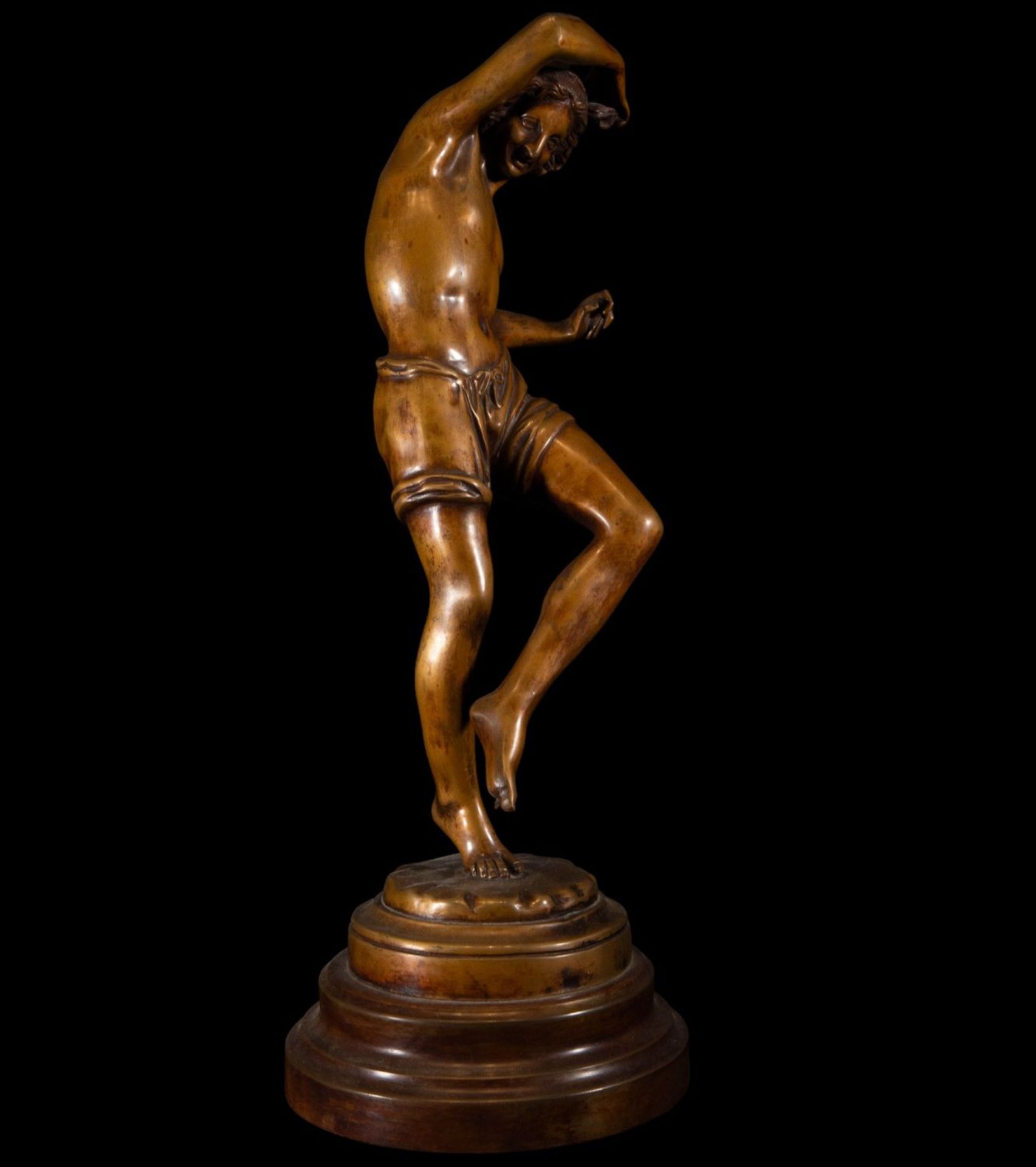 Pair of bronzes of a musician and dancer signed by Albert-Ernest Carrier Belleuse, 19th century - Bild 3 aus 14