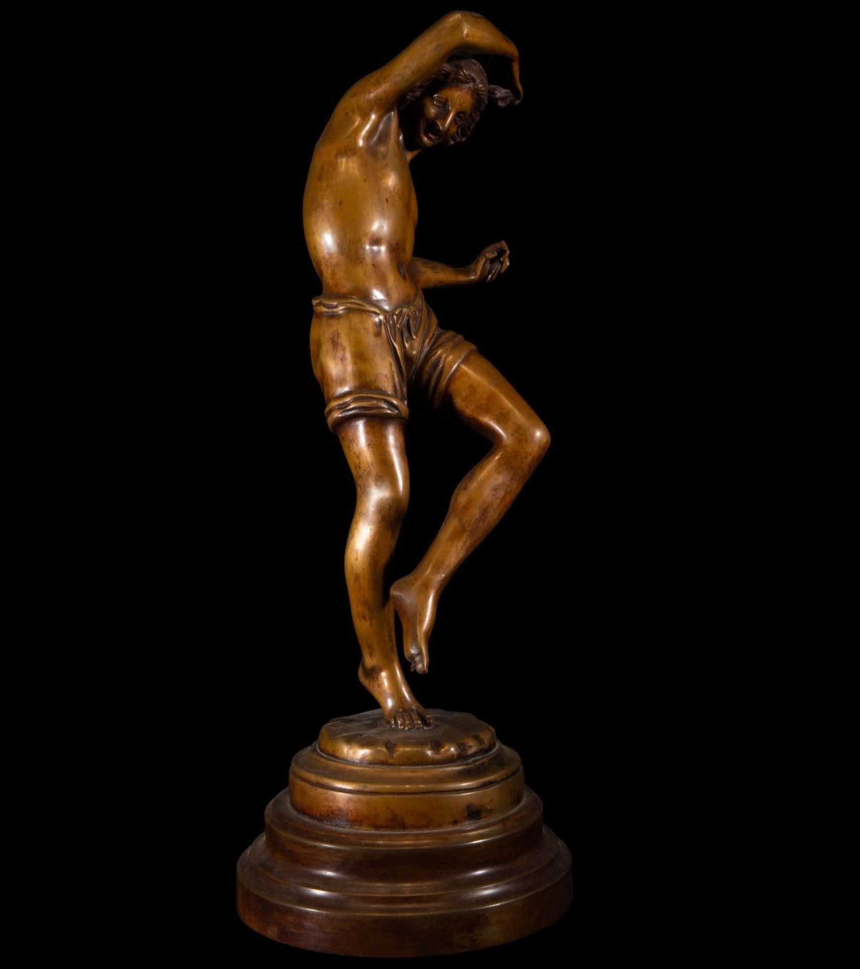 Pair of bronzes of a musician and dancer signed by Albert-Ernest Carrier Belleuse, 19th century - Image 3 of 14