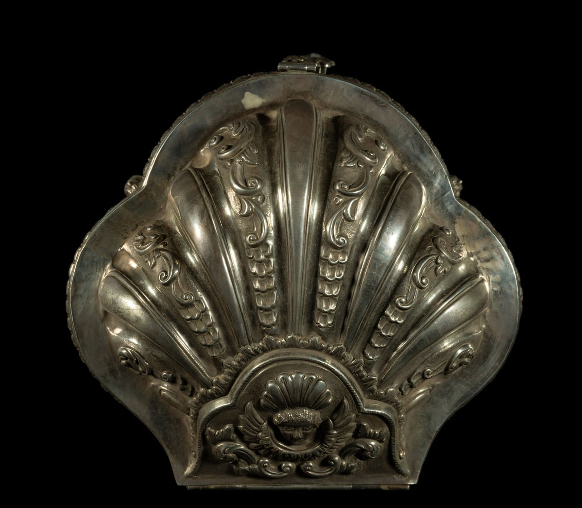 Rare colonial 1.315 Kg Fine Silver coke leaves box, Viceroyalty of Peru 17th century - Image 5 of 6