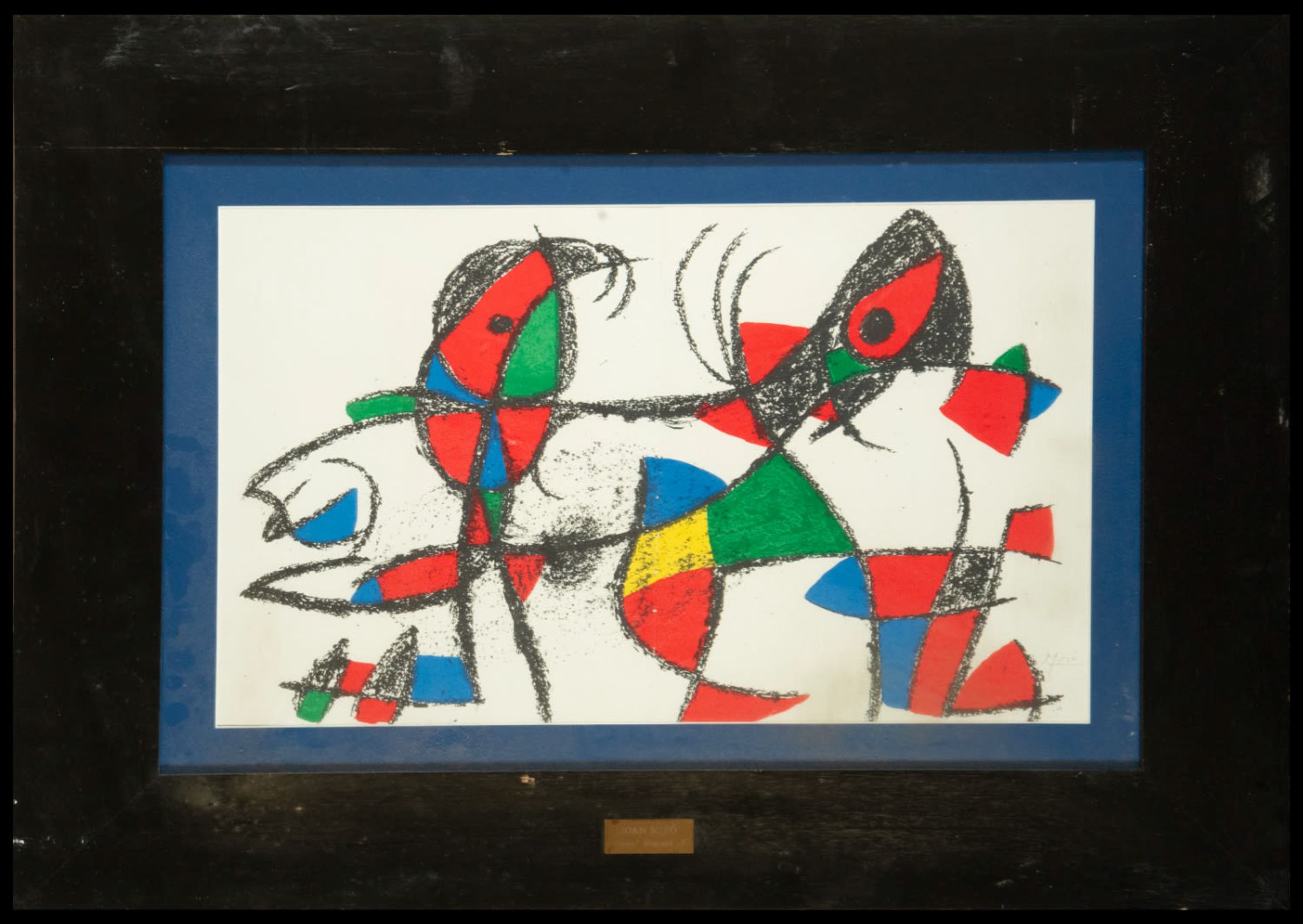 Lithograph X, Joan Miró (1893-1983), Catalan cubist school of the 20th century