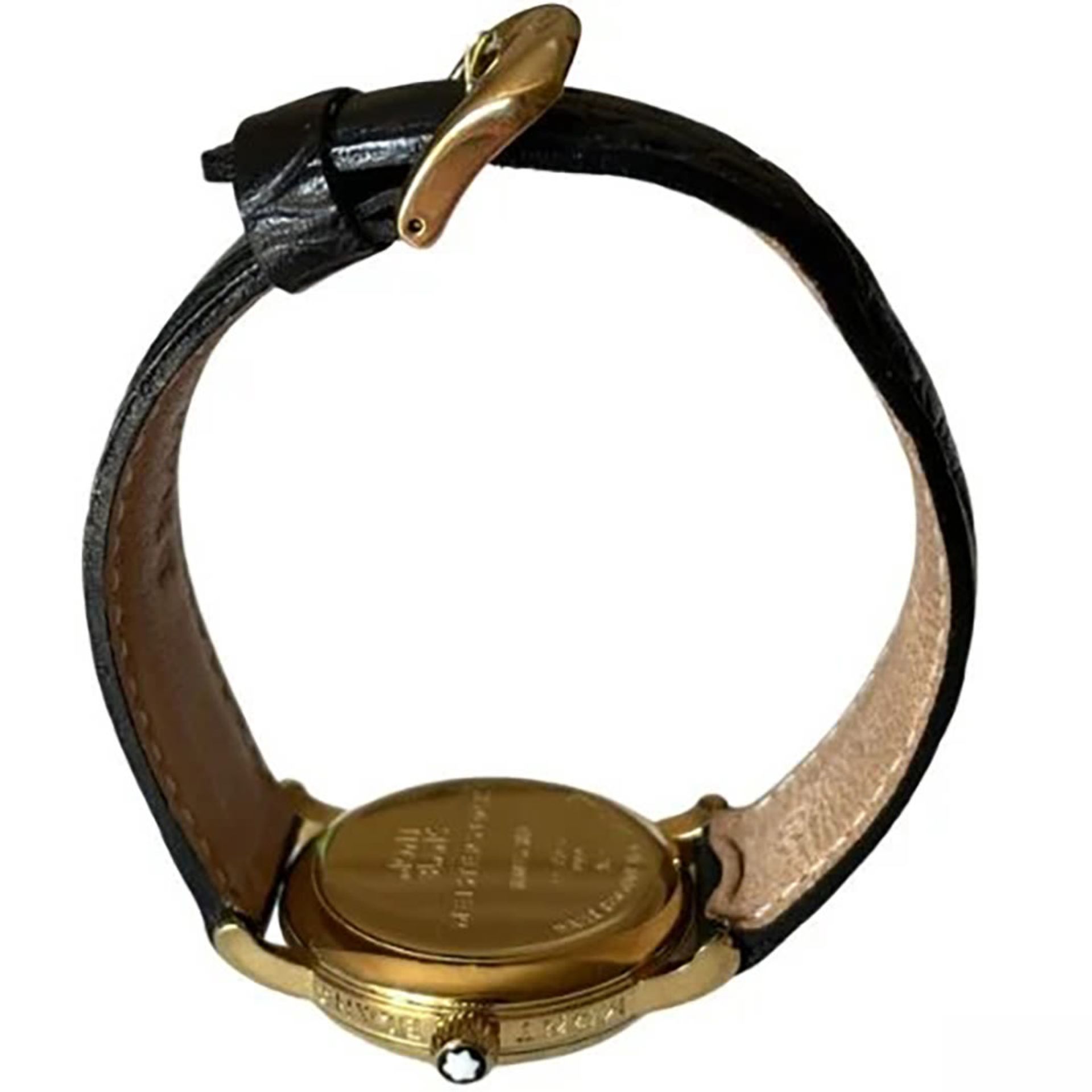 Montblanc Meisterstuck 36mm black dial wristwatch - Bild 6 aus 8
