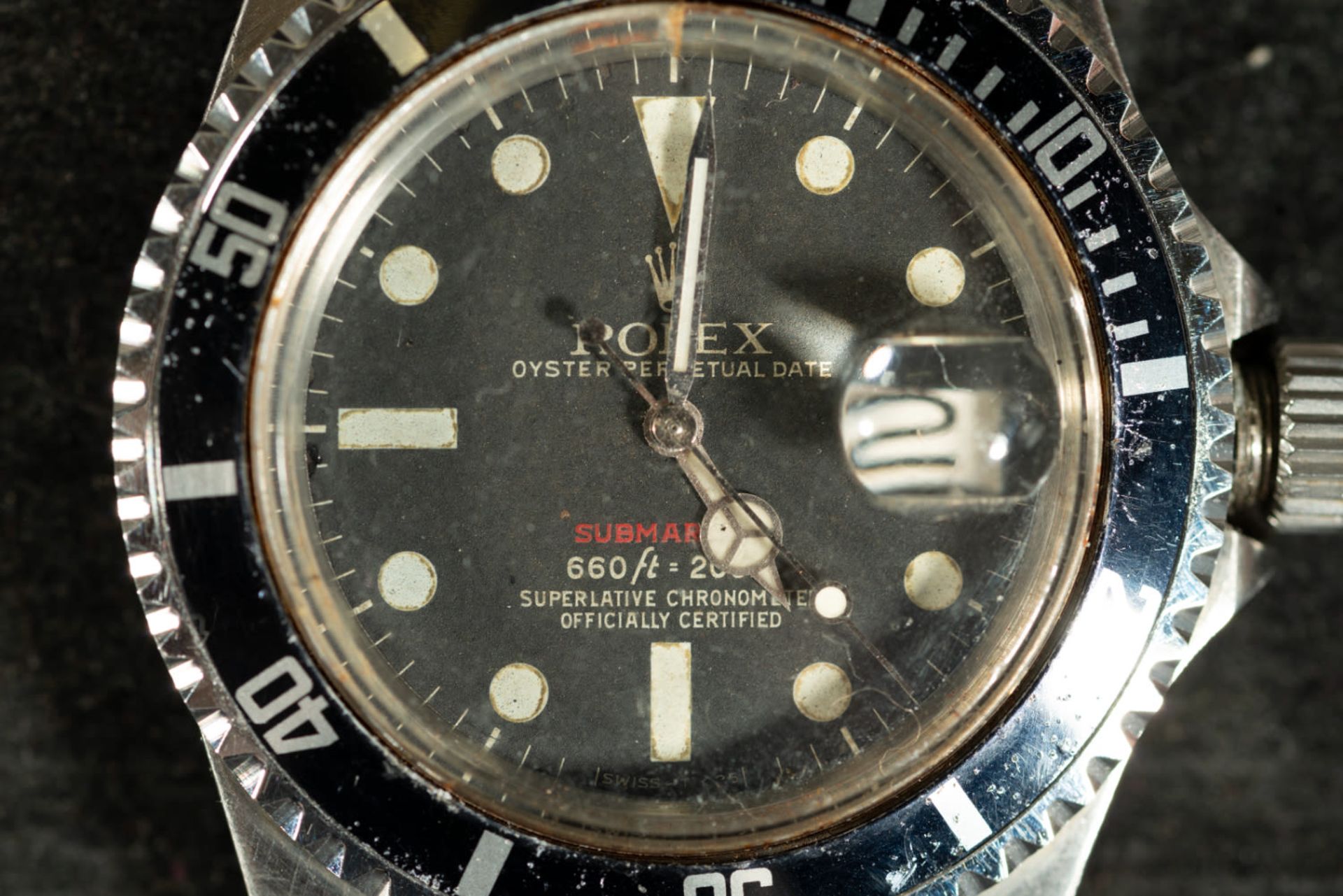 Very rare Rolex Submariner Big Red Vintage model 1680, year 1969, in steel - Image 3 of 10