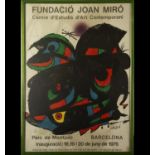 Poster, Joan Miró (Barcelona, ​​1893-Palma de Mallorca, 1983), 20th century