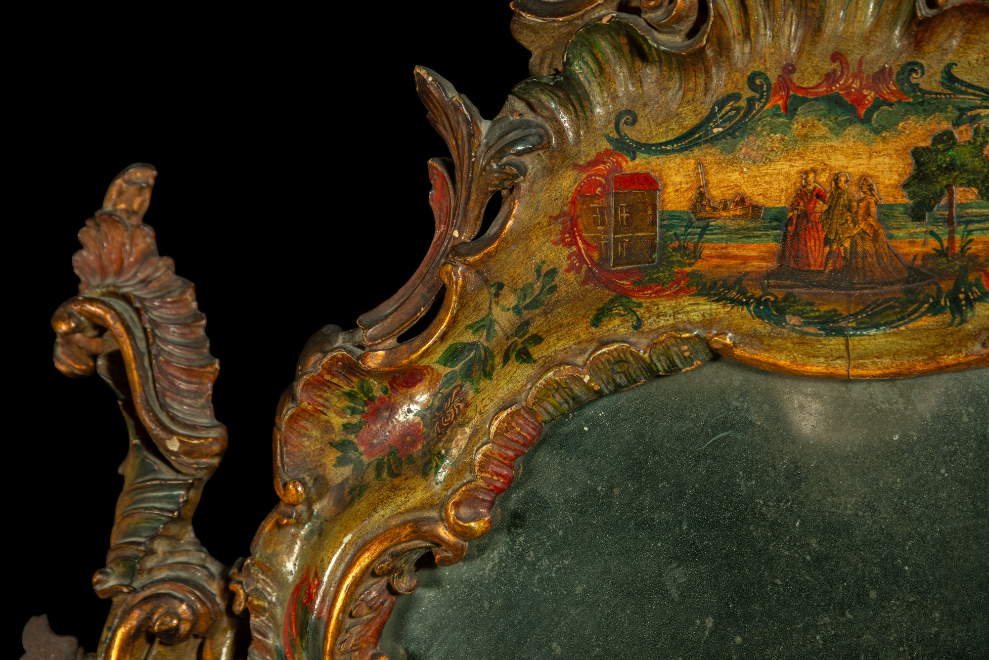 Rare and Exquisite Mexican Colonial Dressing Table Mirror Furniture for Noble Lady, New Spain of the - Image 8 of 18