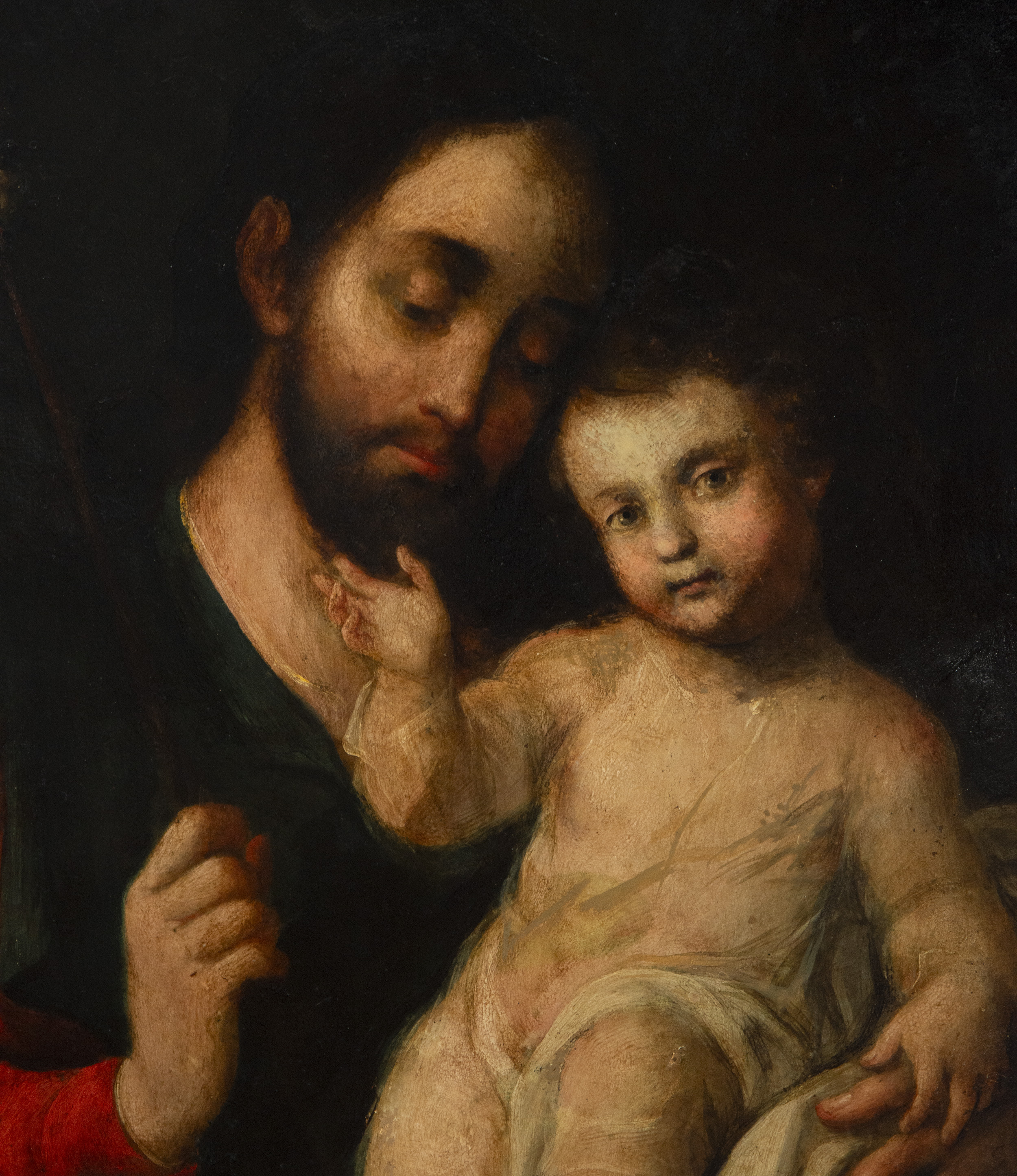 Saint Joseph with Child in large oil on copper - Circle of Nicolás and Juan Correa (active in the Vi - Bild 2 aus 7