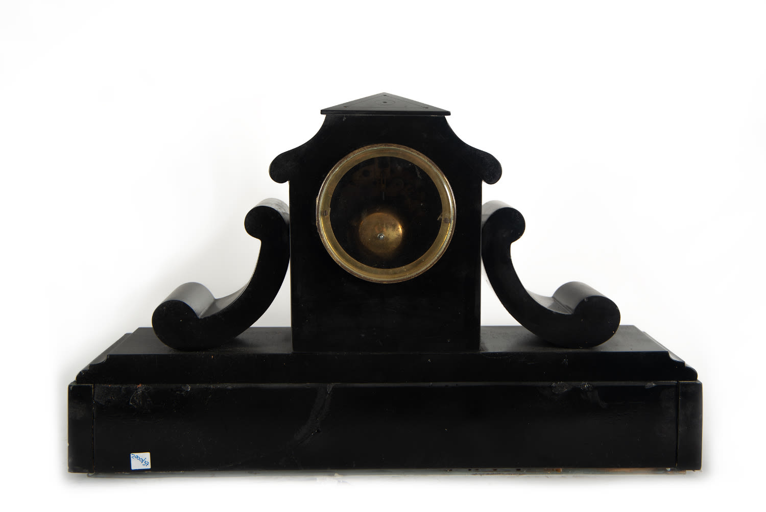 Garnish with clock in black marble, late 19th century - Image 6 of 6