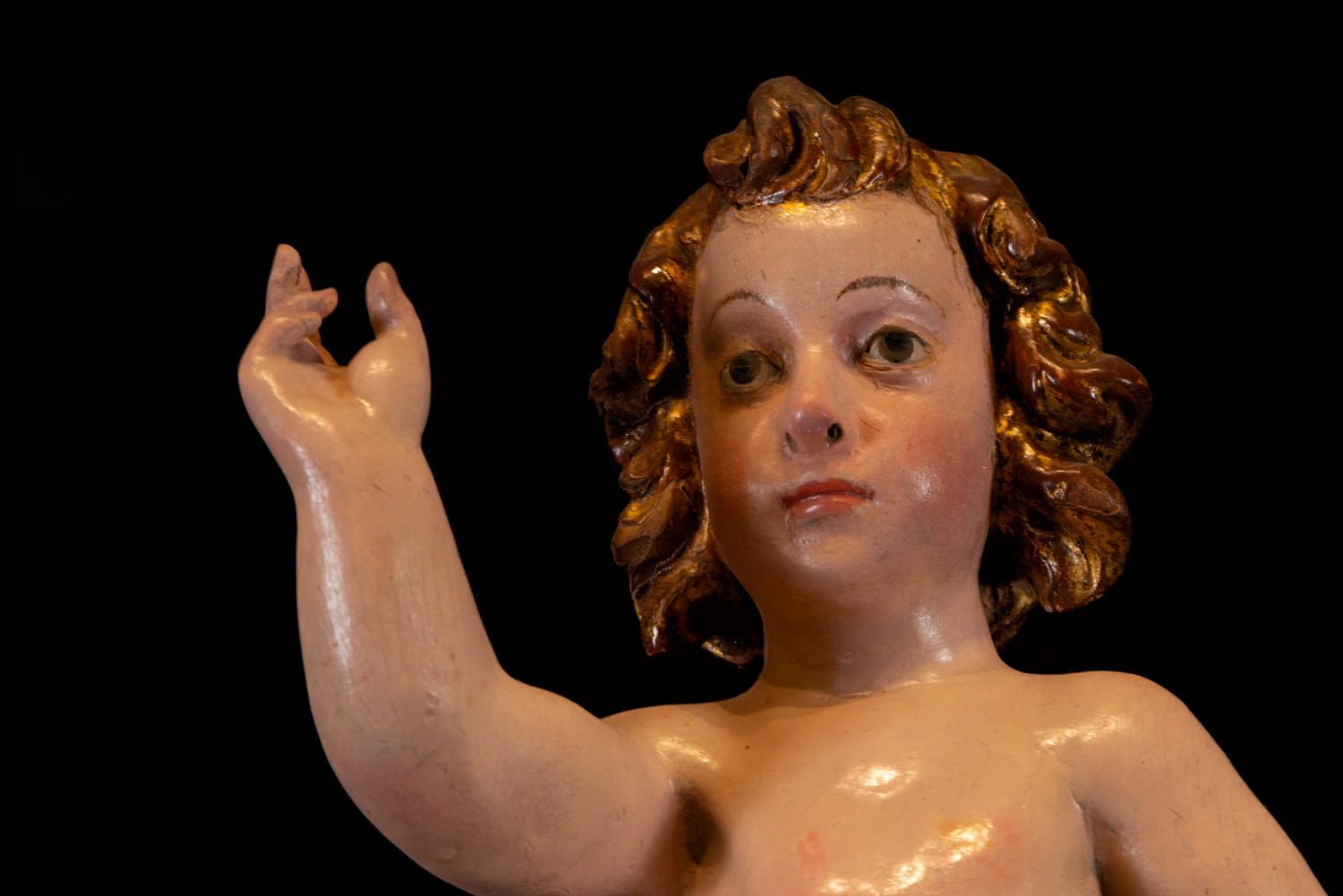 Sculpture of the Child of the Ball, Spanish school, 17th century - Image 2 of 4