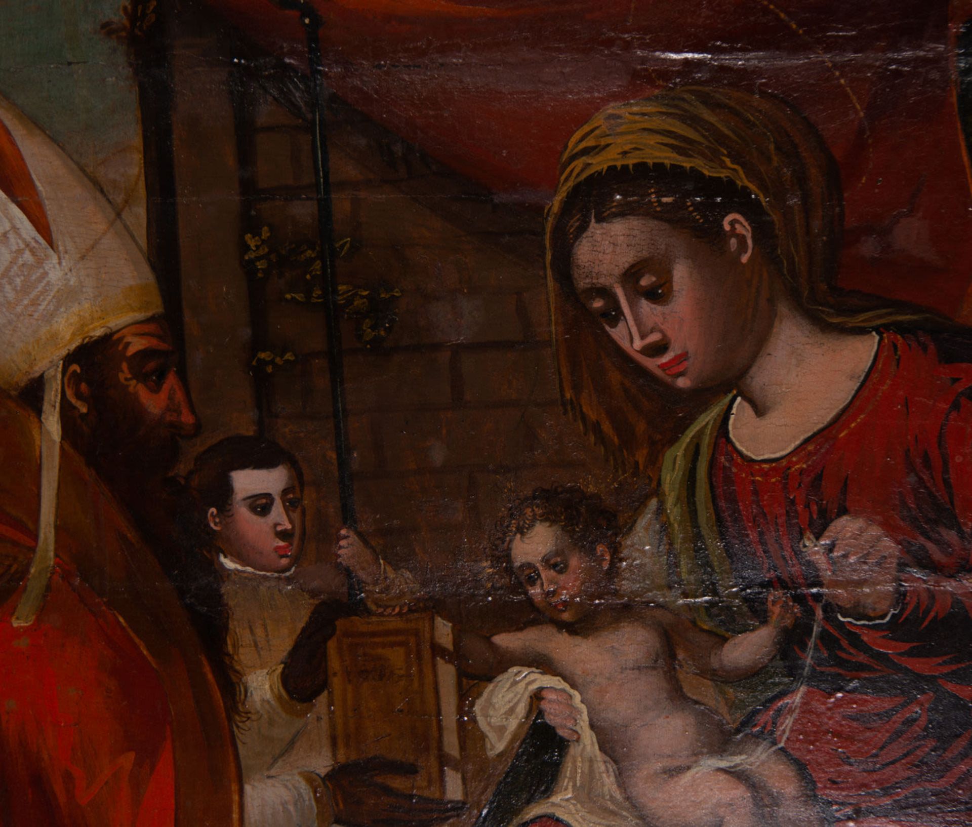 Presentation of the Child Jesus in the Temple, Italian school of the 16th century - Bild 6 aus 8