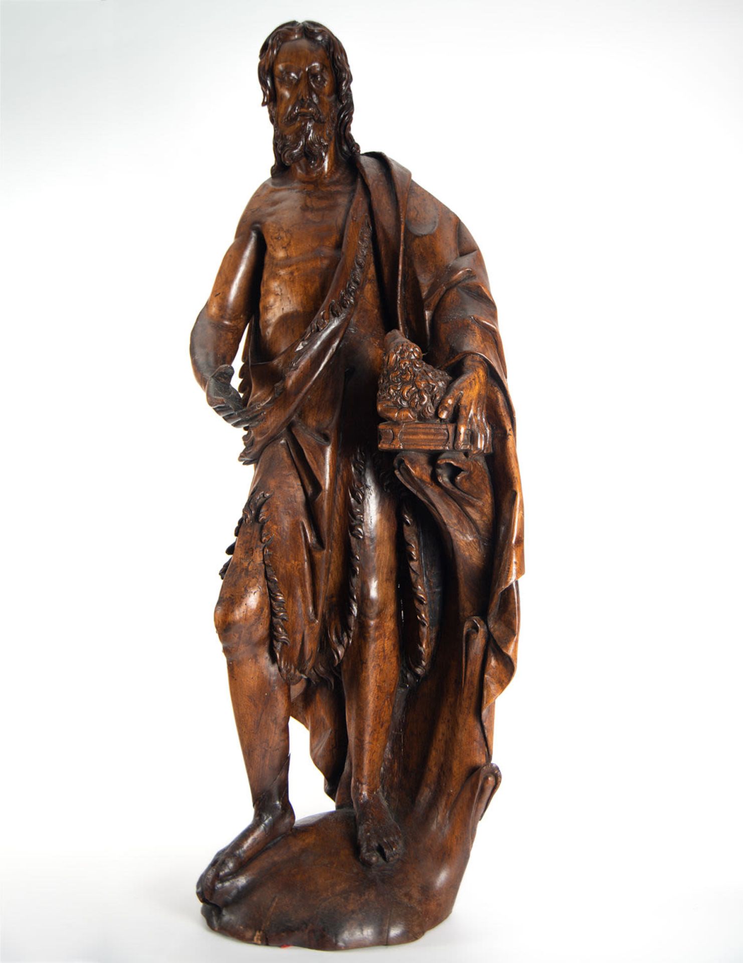 Exceptional carving of Saint John the Evangelist, school of Gil de Siloé (Burgos, 1493 - 1501) - Image 2 of 14