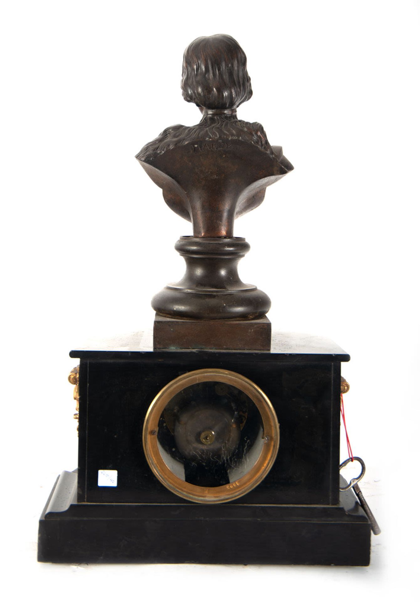 Mantel Clock with Bust of Joan of Arc, 19th Century - Image 6 of 6