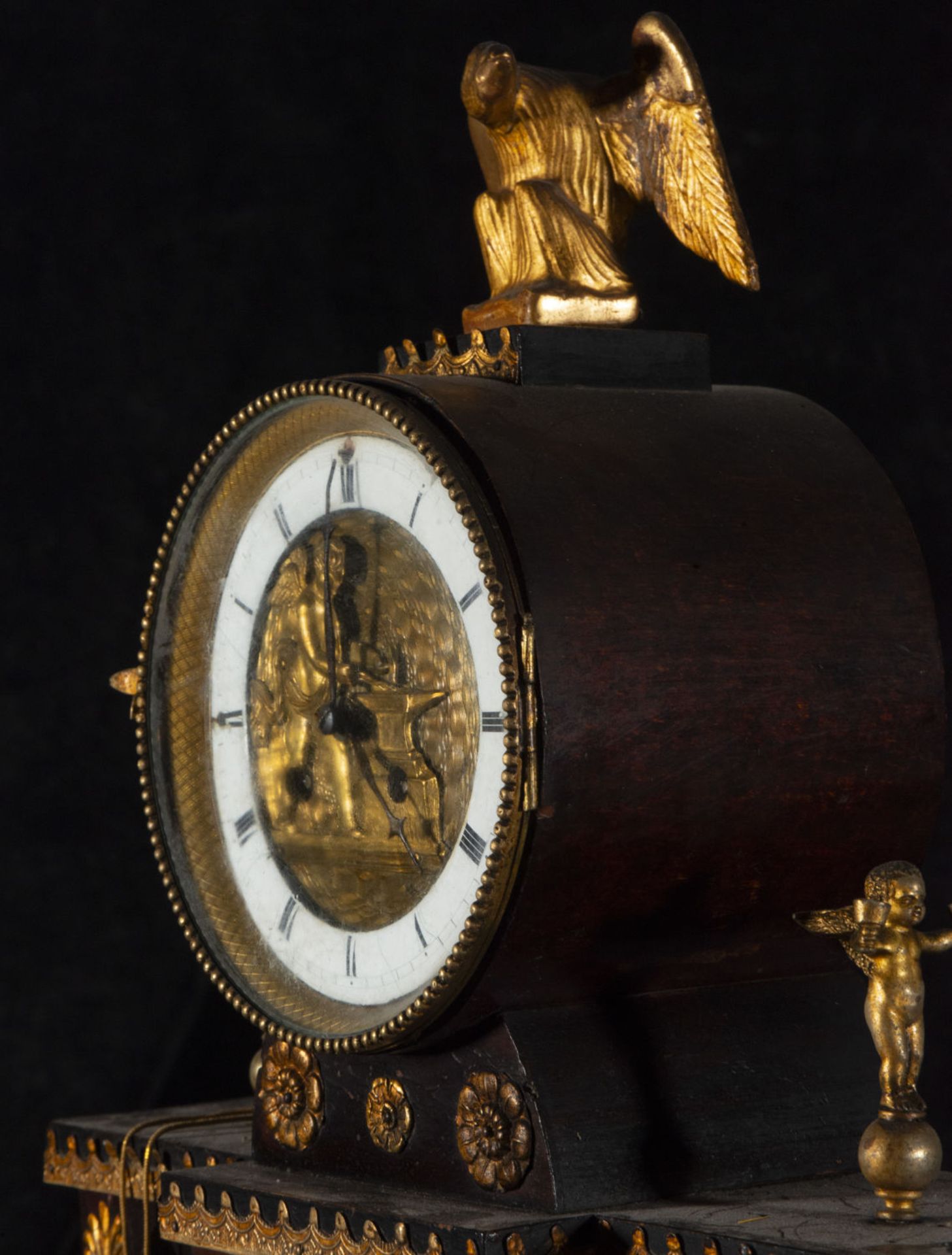 Large and Exquisite Bilderrahmen Table Clock with Automata from the late 19th century, Austria - Bild 4 aus 15