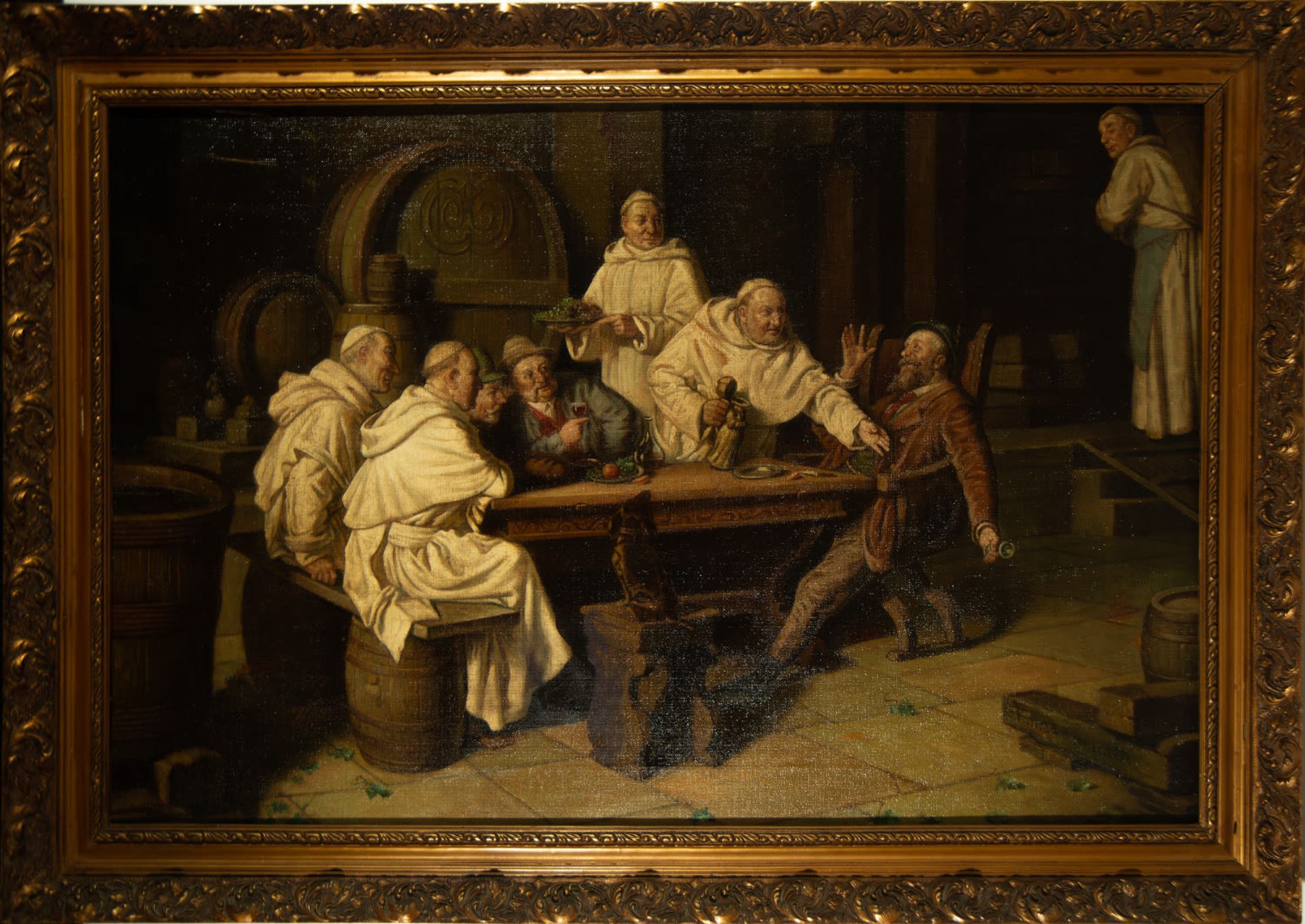 Tavern Scene, Signed Konrad Klemmer, 19th Century Austrian or German School