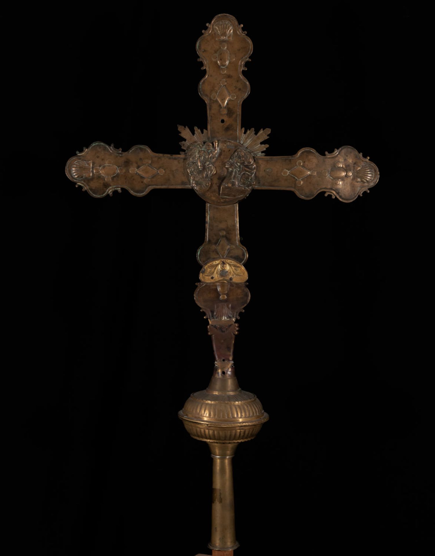 Large Tuscan Gothic Processional Cross of the 15th century - Image 6 of 6