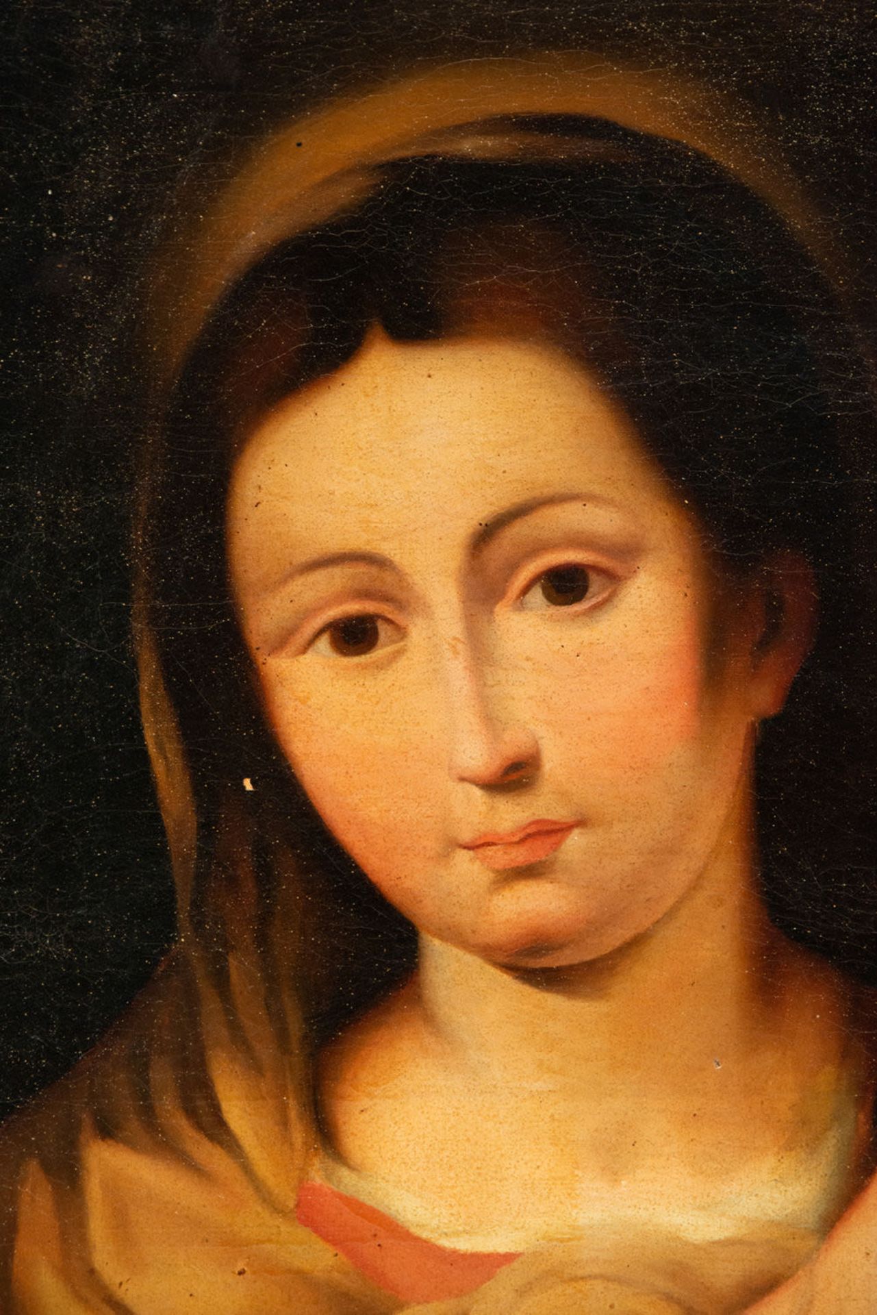 Virgin with Child, follower of Bartolomé Esteban Murillo, Sevillian school of the 18th century - Bild 4 aus 5