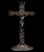 Gothic style tabletop crucifix
