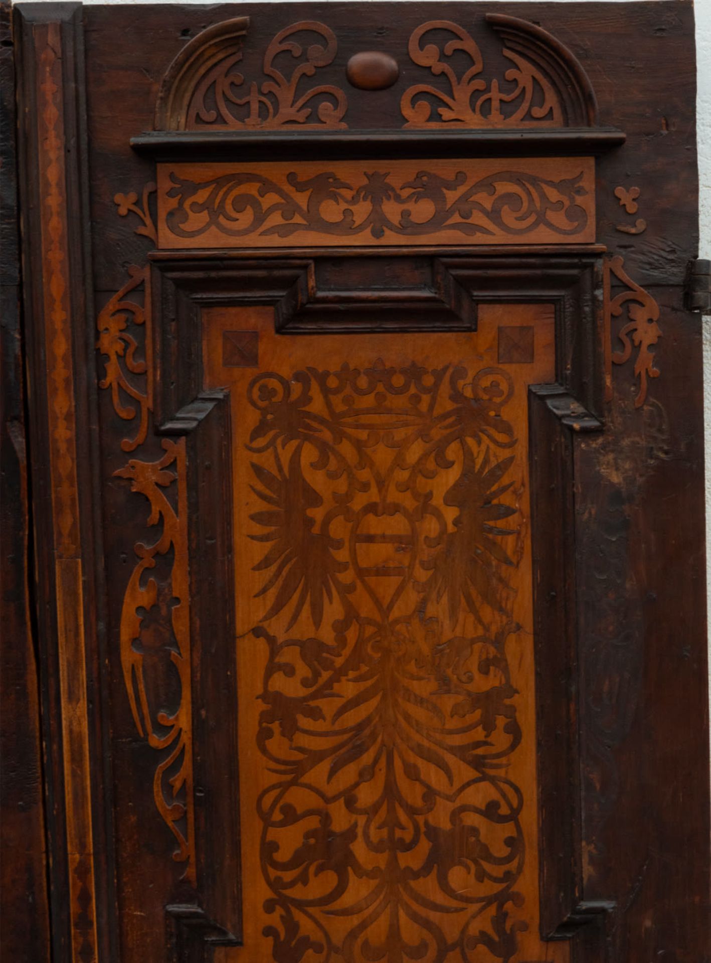 Pair of two cupboard leaves, Germany, 17th century - Image 2 of 5