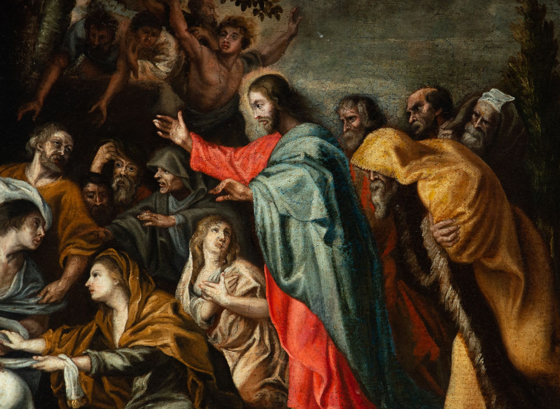 The Miracle of Saint Lazarus, Italian school of the 17th century - Image 3 of 5