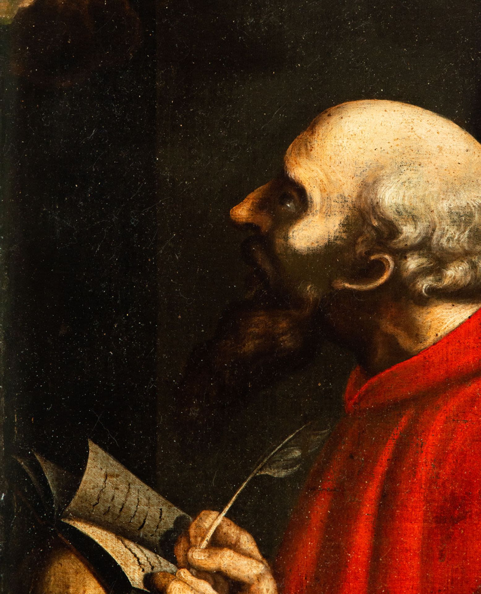 Saint Jerome listening to the Trumpet of the Last Judgment, 18th century Italian school - Image 2 of 3