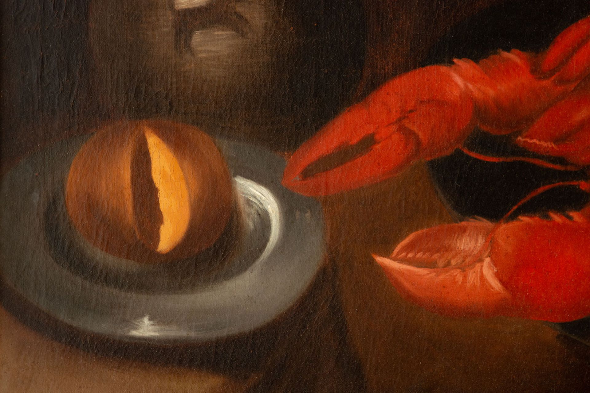 Still Life with Fruit and Lobster, 17th century Dutch school - Image 4 of 7