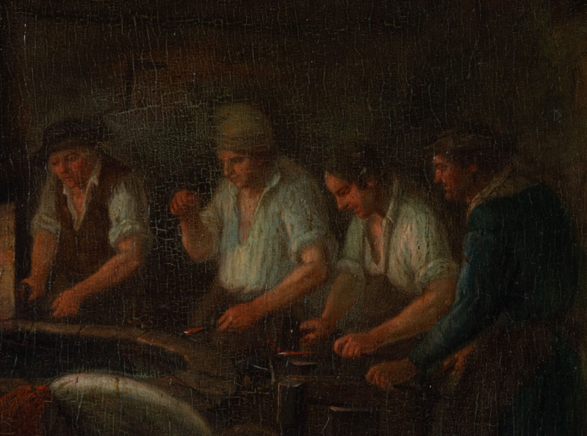 The Forge, Dutch school by David Teniers I from the first quarter of the 17th century - Image 2 of 5