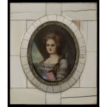 Miniature portrait of Julia Clary, French school, early 19th century