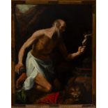 Saint Jerome the Hermit, Bolognese Italian school, 17th century