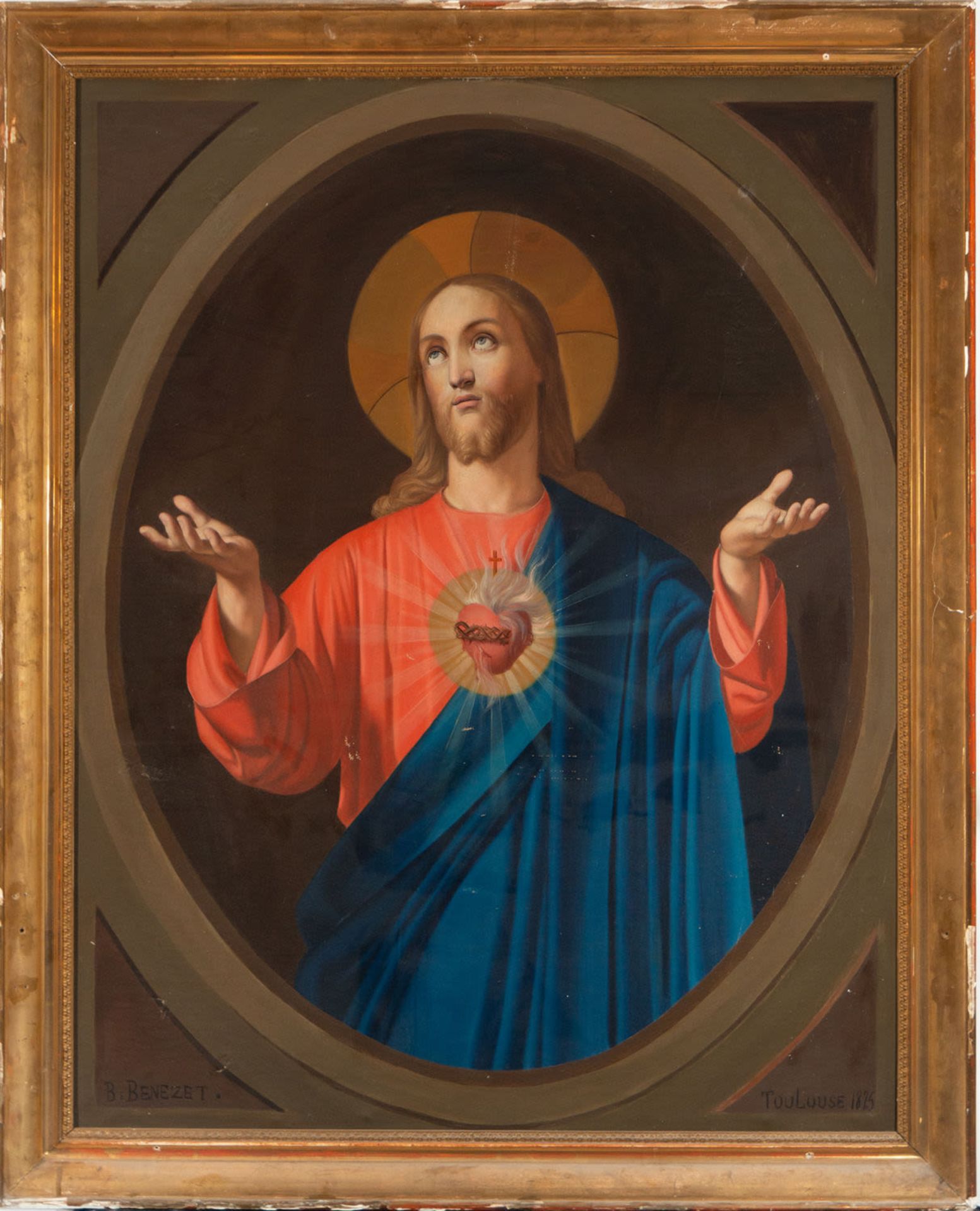 Sacred Heart of Jesus, 19th century Italian school