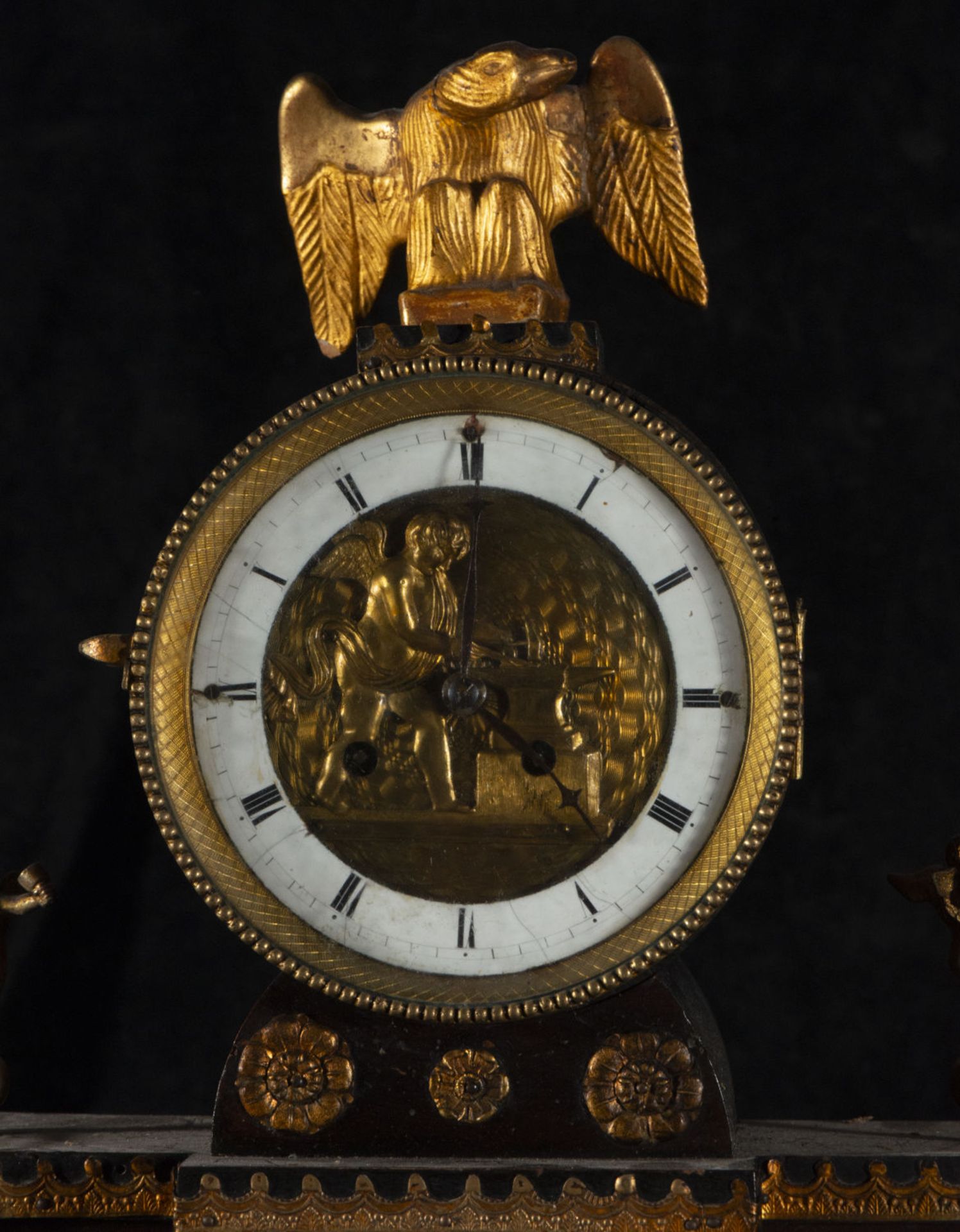 Large and Exquisite Bilderrahmen Table Clock with Automata from the late 19th century, Austria - Bild 13 aus 15