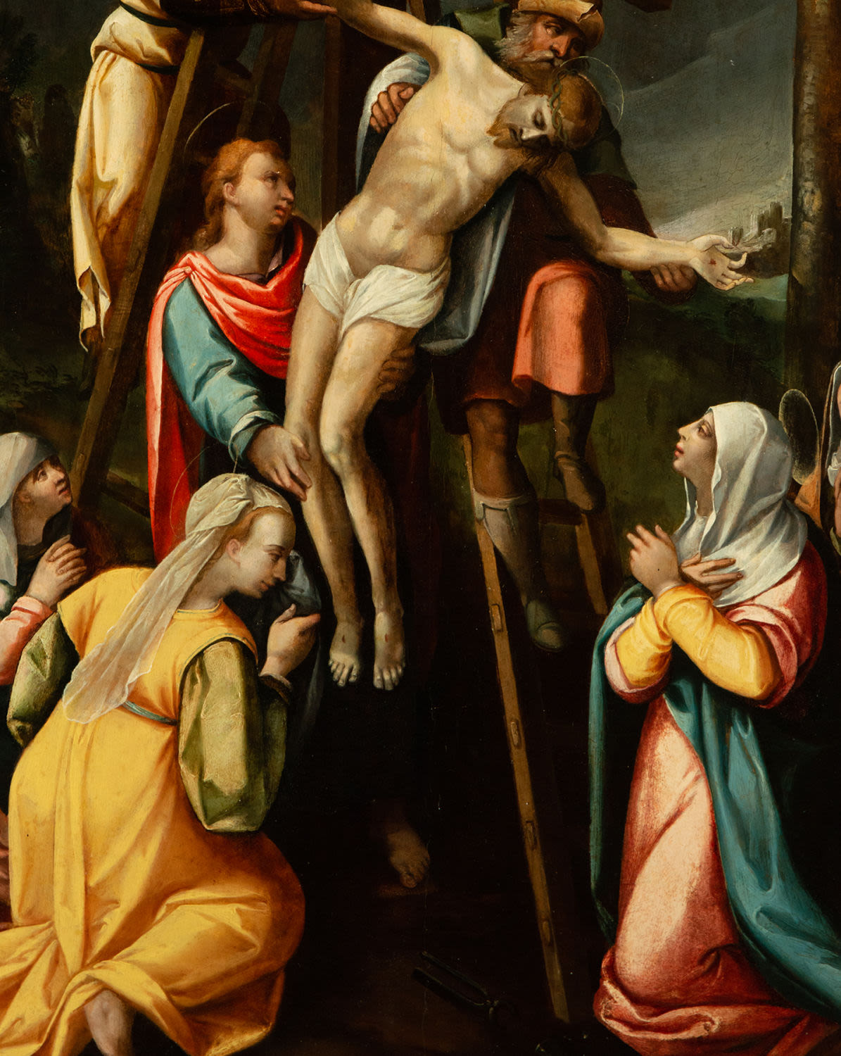 The Descent of Christ, 16th century Italian mannerist school - Image 2 of 5