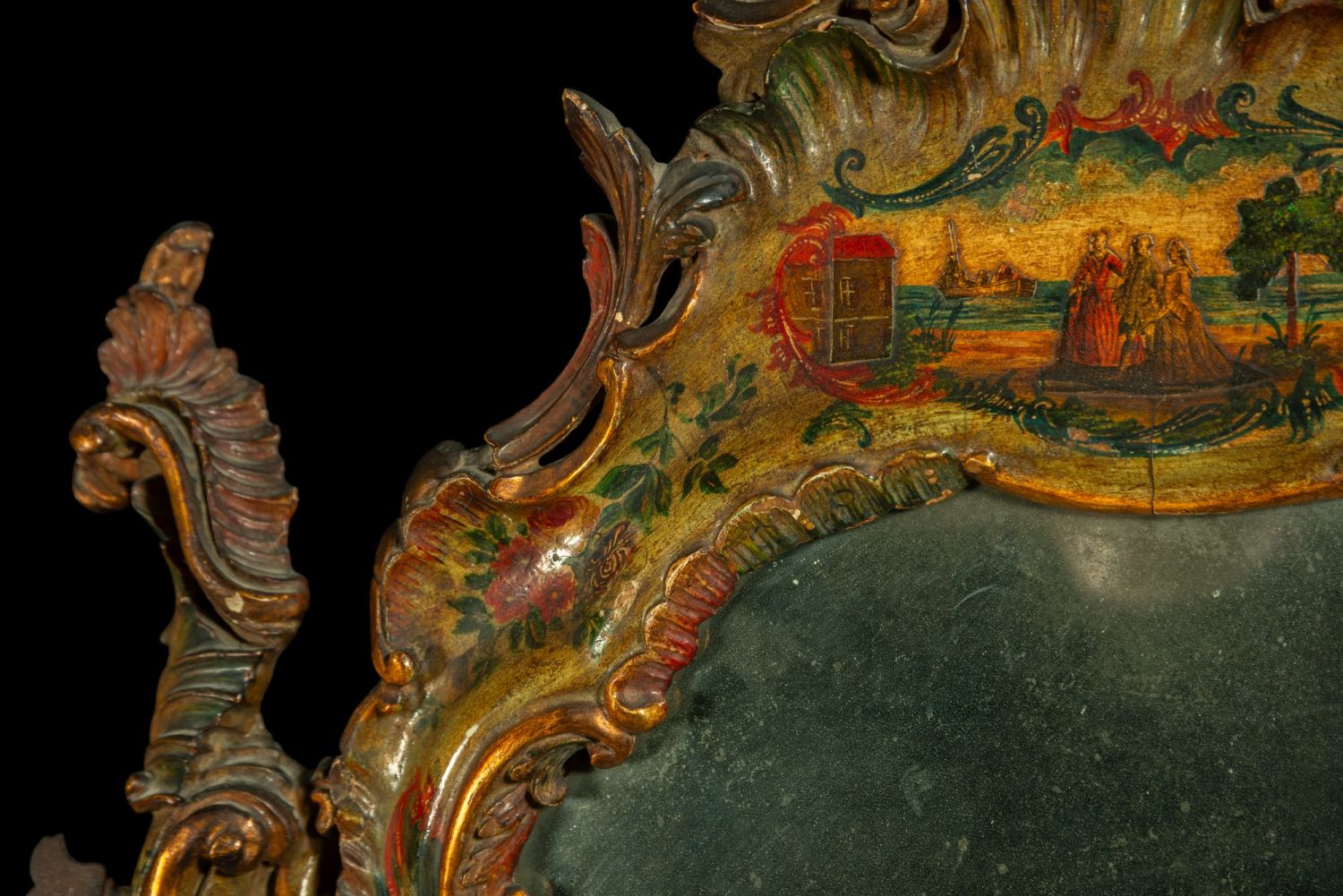 Rare and Exquisite Mexican Colonial Dressing Table Mirror Furniture for Noble Lady, New Spain of the - Image 17 of 18