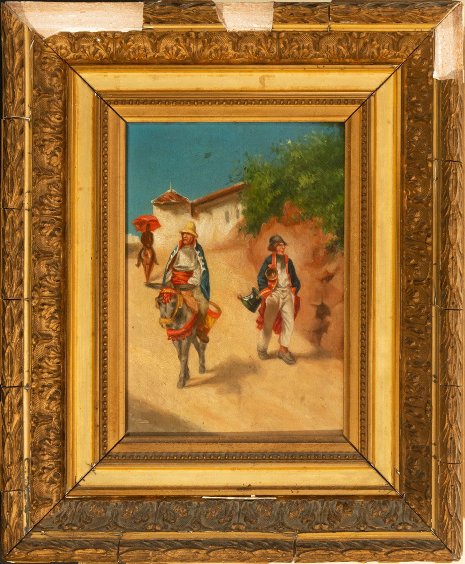 Pair of Andalusian costumbrista scenes, German school of the 19th century - Bild 3 aus 3