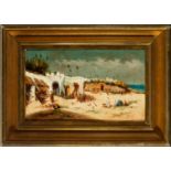 Tangier beach, signed Ayon, 19th century orientalist school