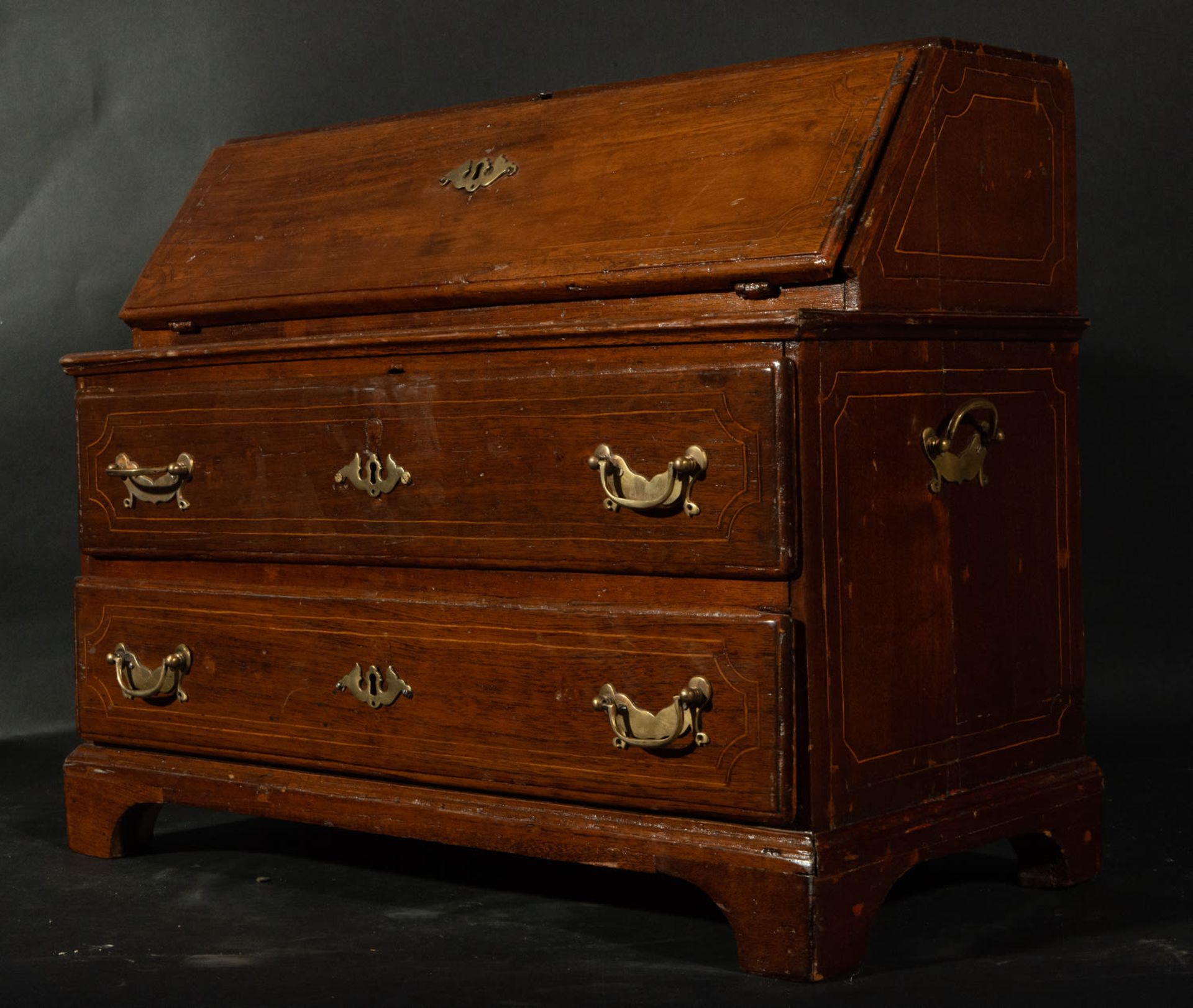 Small English homegrown desk in mahogany, early 19th century - Bild 3 aus 5