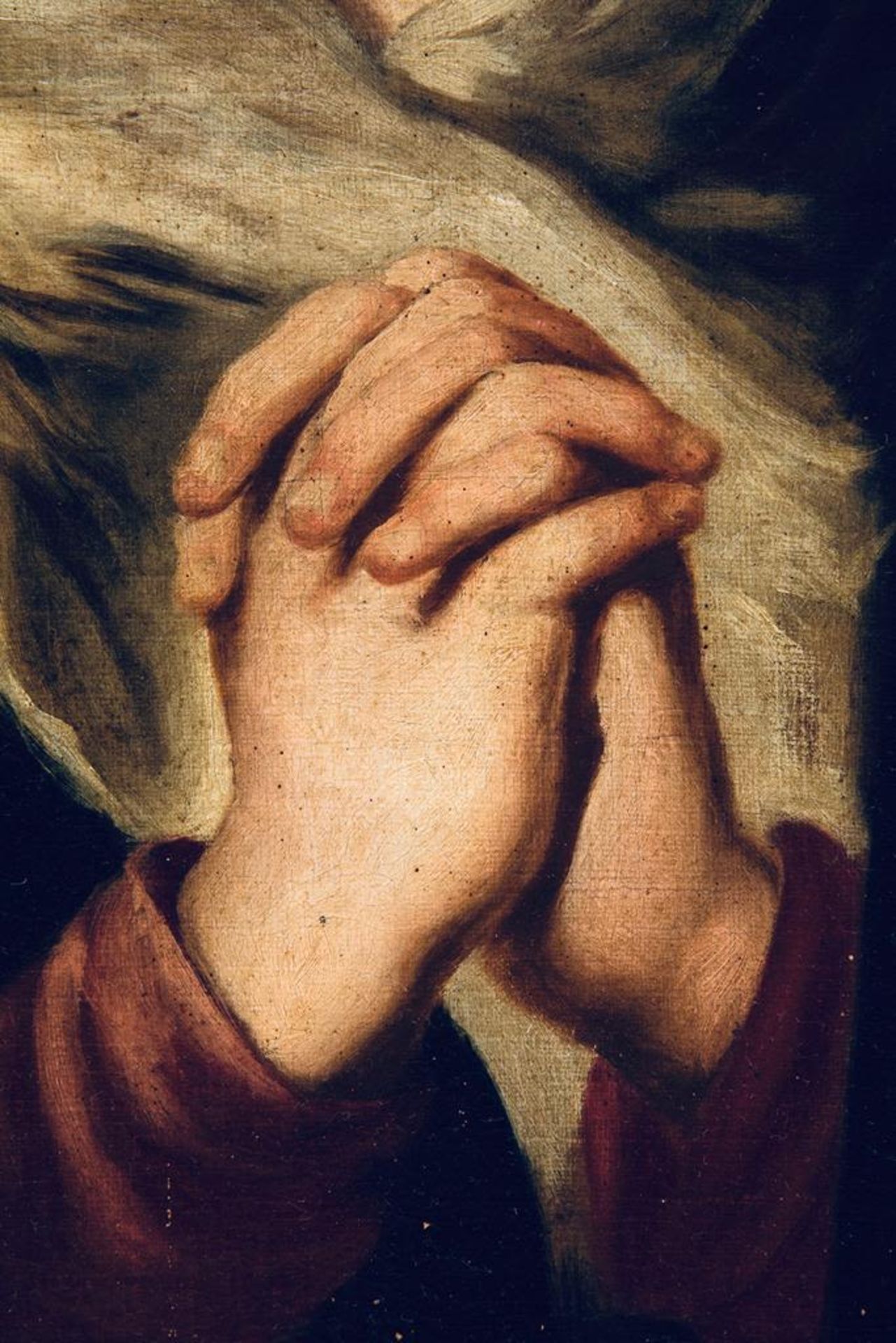 Exceptional Mater Dolorosa, attributed to Bartolomé Esteban Murillo with workshop intervention, 17th - Image 2 of 5