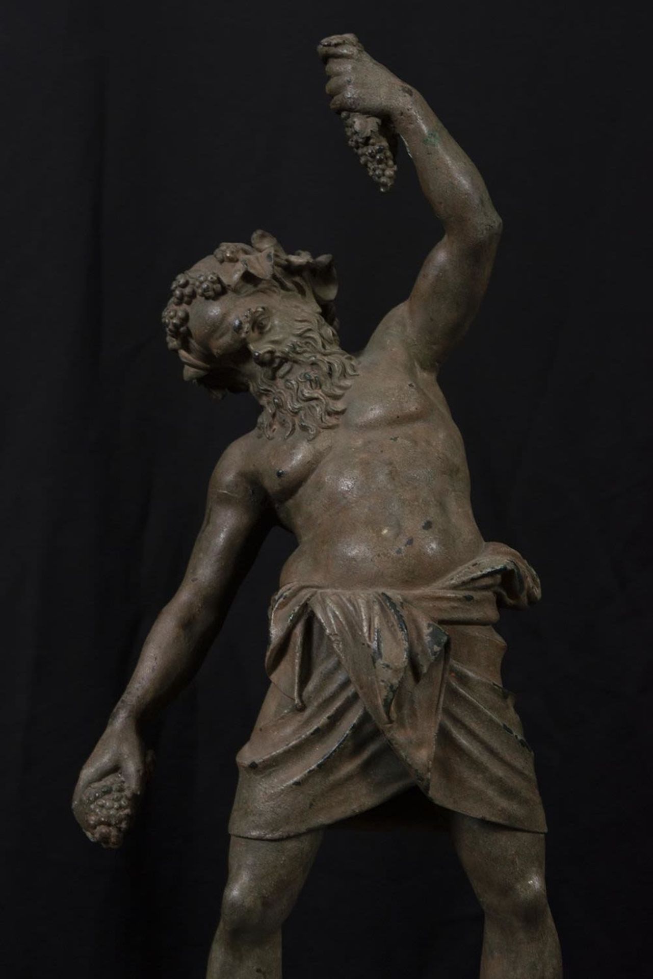 God Bacchus, following models of Classical Rome, Neapolitan foundry from the 19th century - Bild 2 aus 6