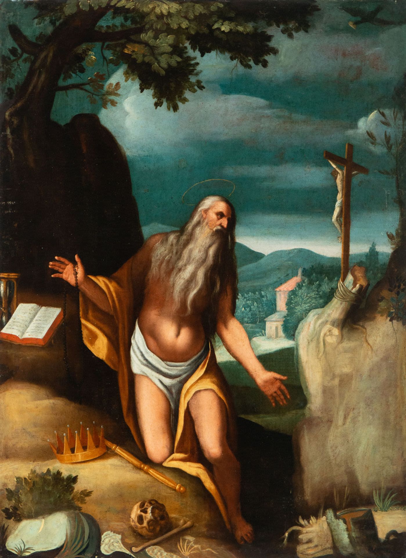 Saint Paul the Heremit, Italian school of the 17th - 18th centuries - Image 2 of 4