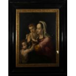 Beautiful Italian oil on panel of Madonna, Lombardy 16th century