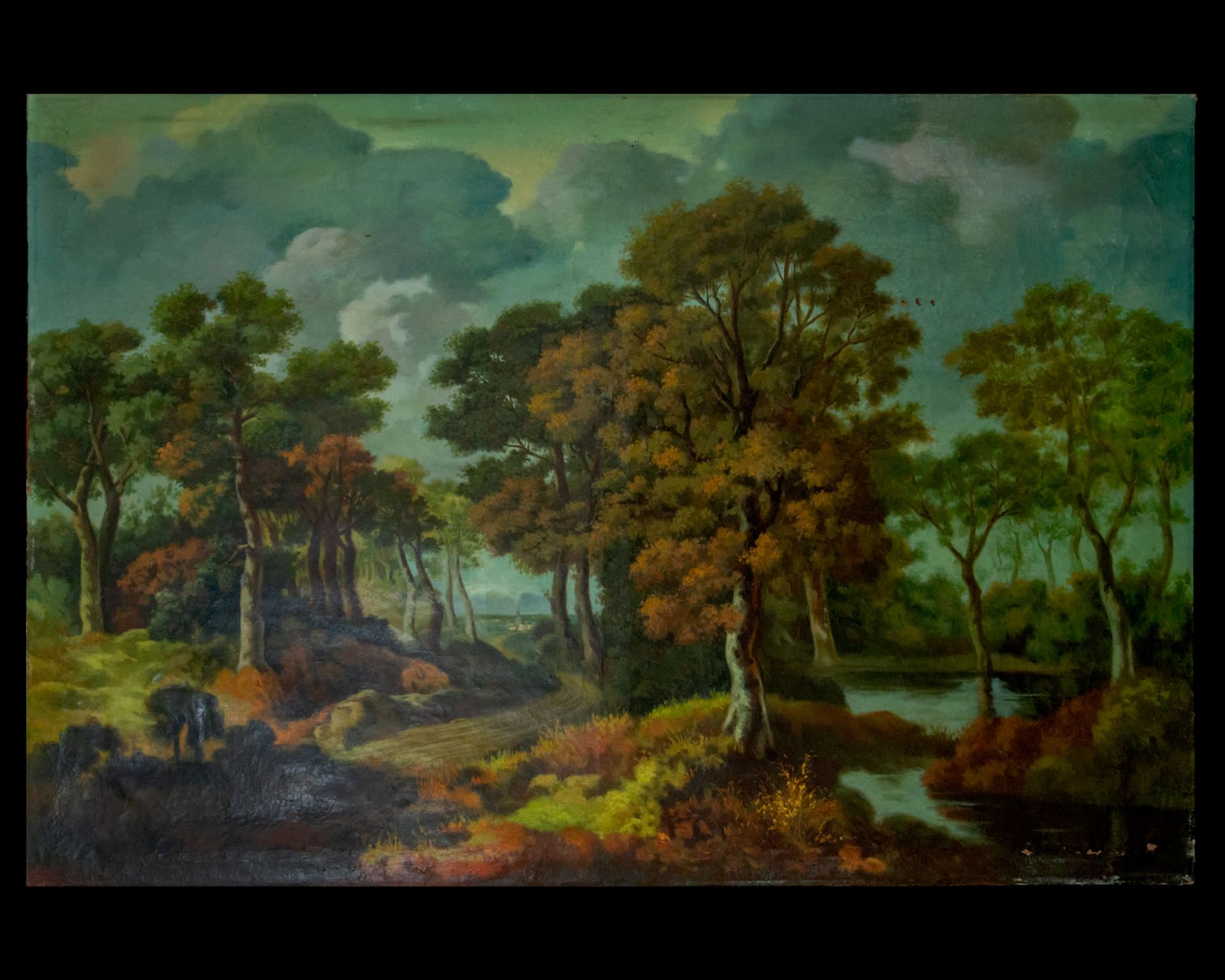 River landscape, 18th century, Flemish school