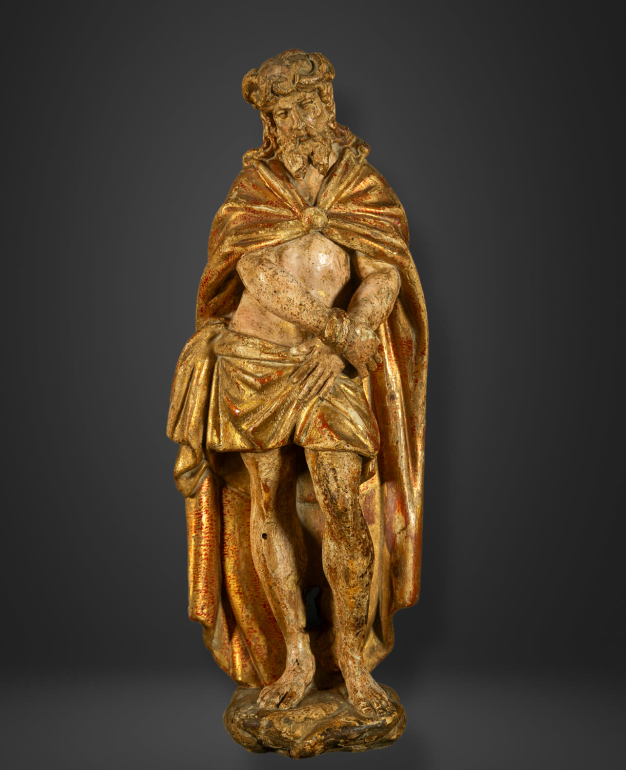 Exceptional 15th century Gothic Christ "Poupée" of Malines , Belgium, late 15th century work