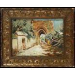 Landscape with Arch and Vegetation - Italian School - 19th Century