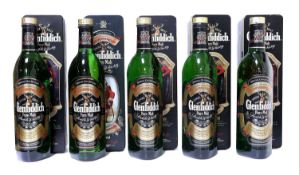 Gledfiddich Special Old Reserve Pure Malt Scotch Whisky, 40% vol, 70cl, in clan collector tins (2